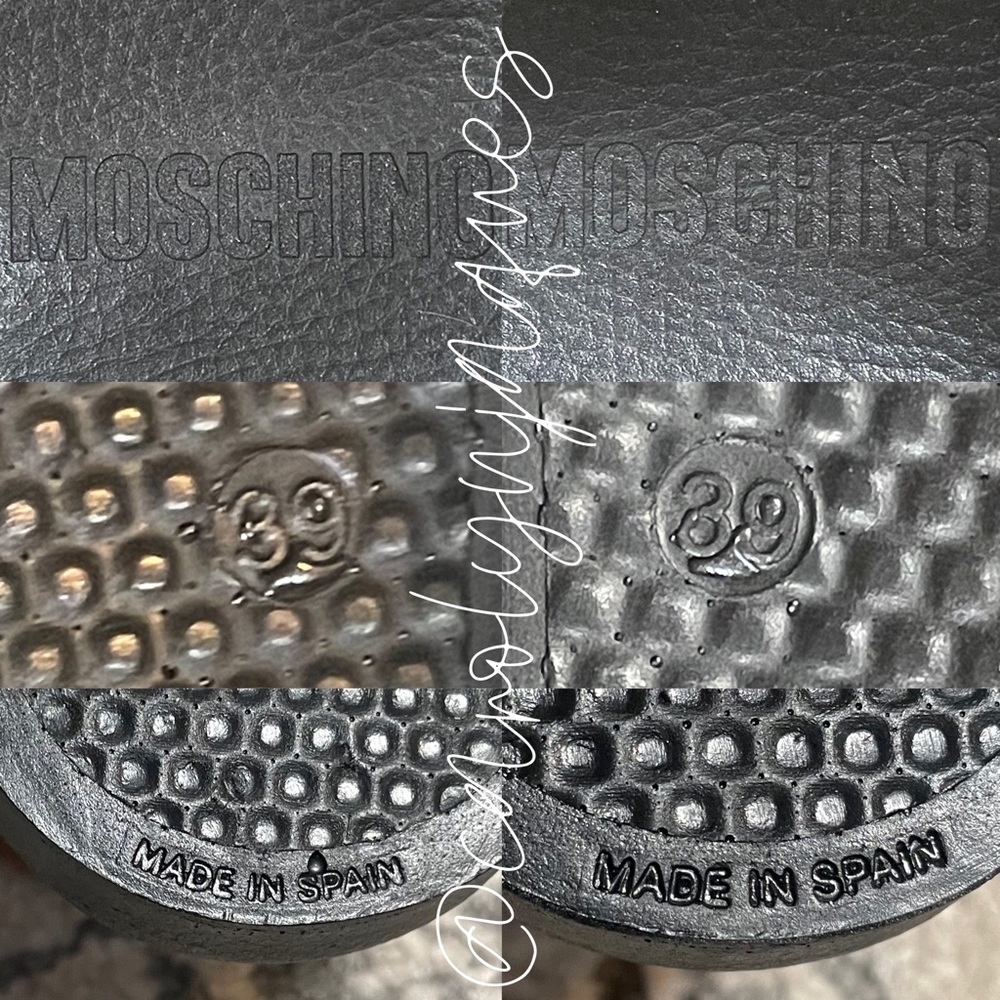 MOSCHINO Logo Embossed Pool Slide Sandals - Picture 6 of 7